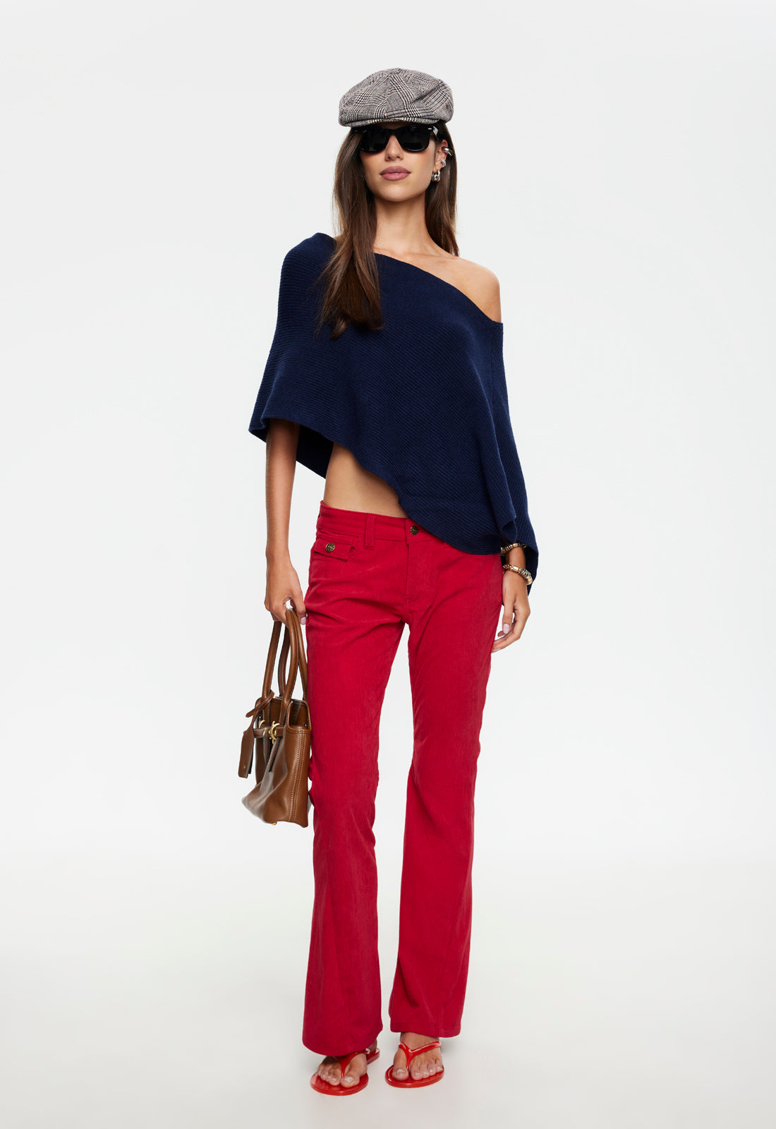 LUMINOUS PONCHO - NAVY