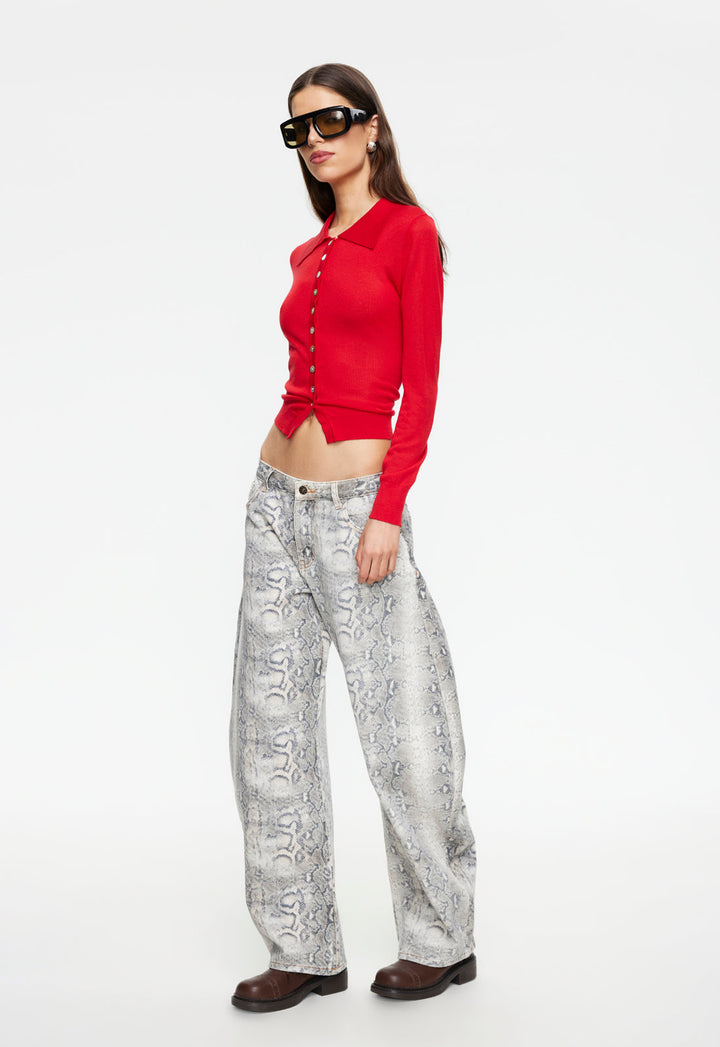 CHALET LONG SLEEVE - CRIMSON