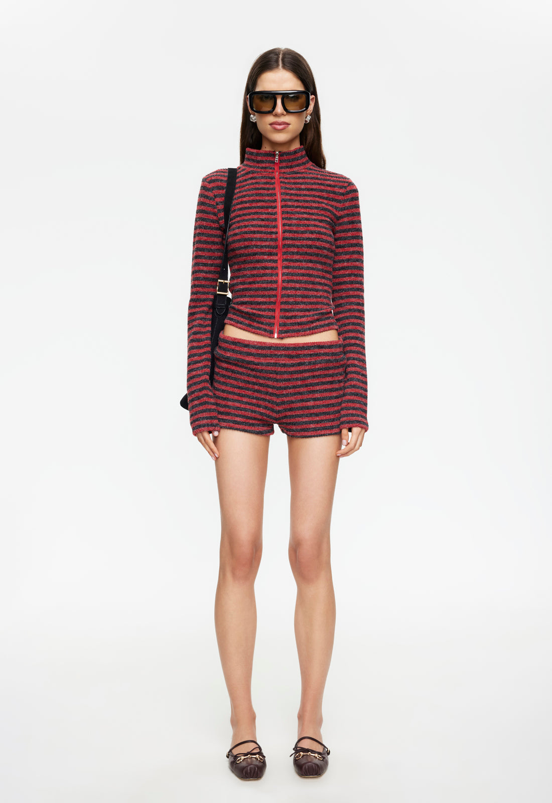 APEX JACKET - CRIMSON STRIPE – LIONESS FASHION USA