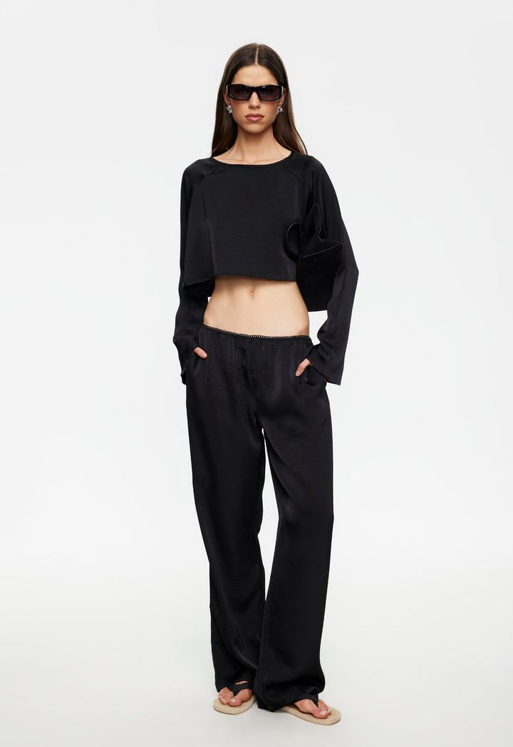 GLOSS LONG SLEEVE - NOIR