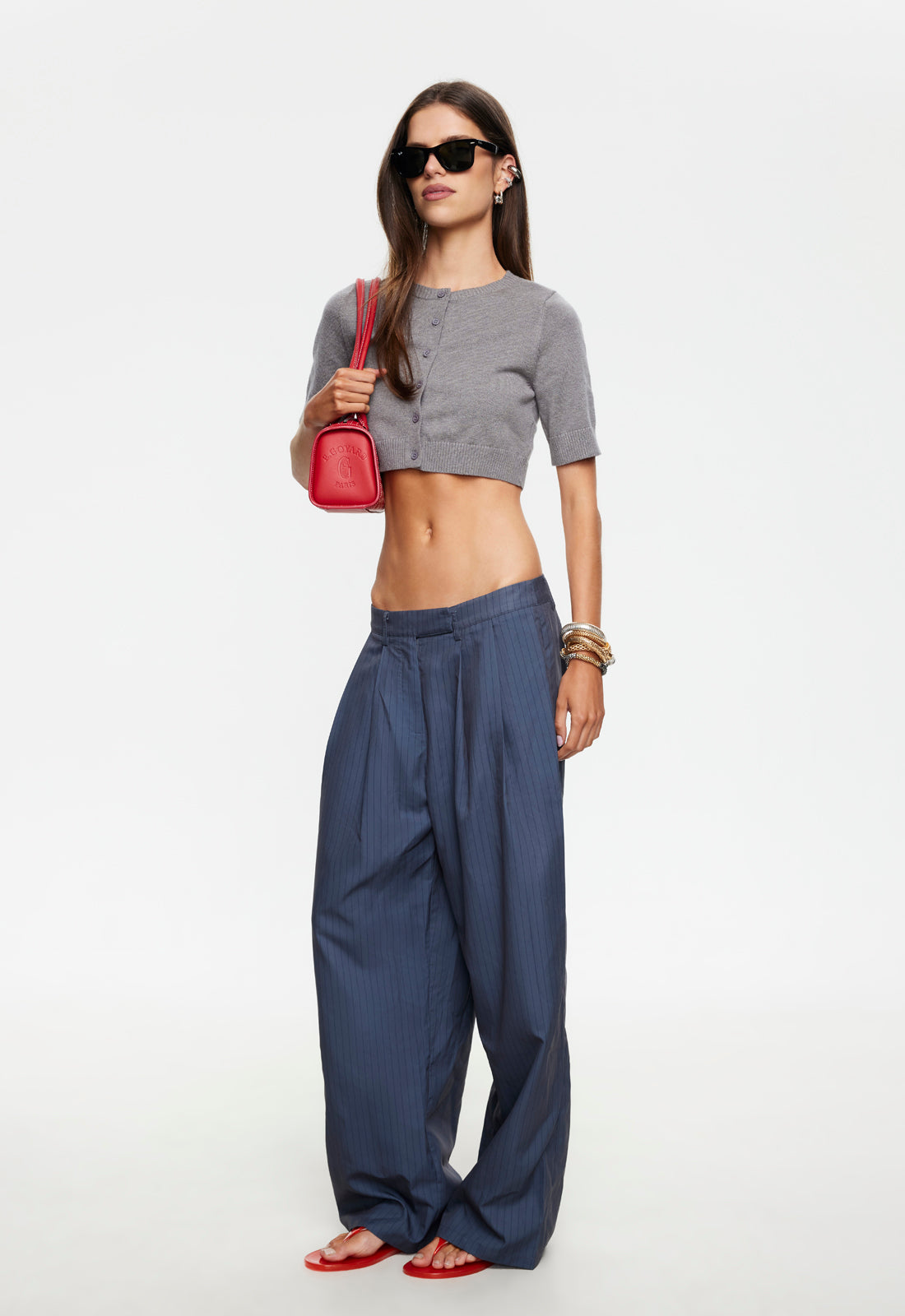 HILLS PANT - SLATE PINSTRIPE