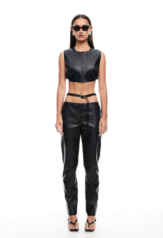 RENDEZVOUS ONE SHOULDER TOP + PRACTICAL MAGIC PANT ONYX