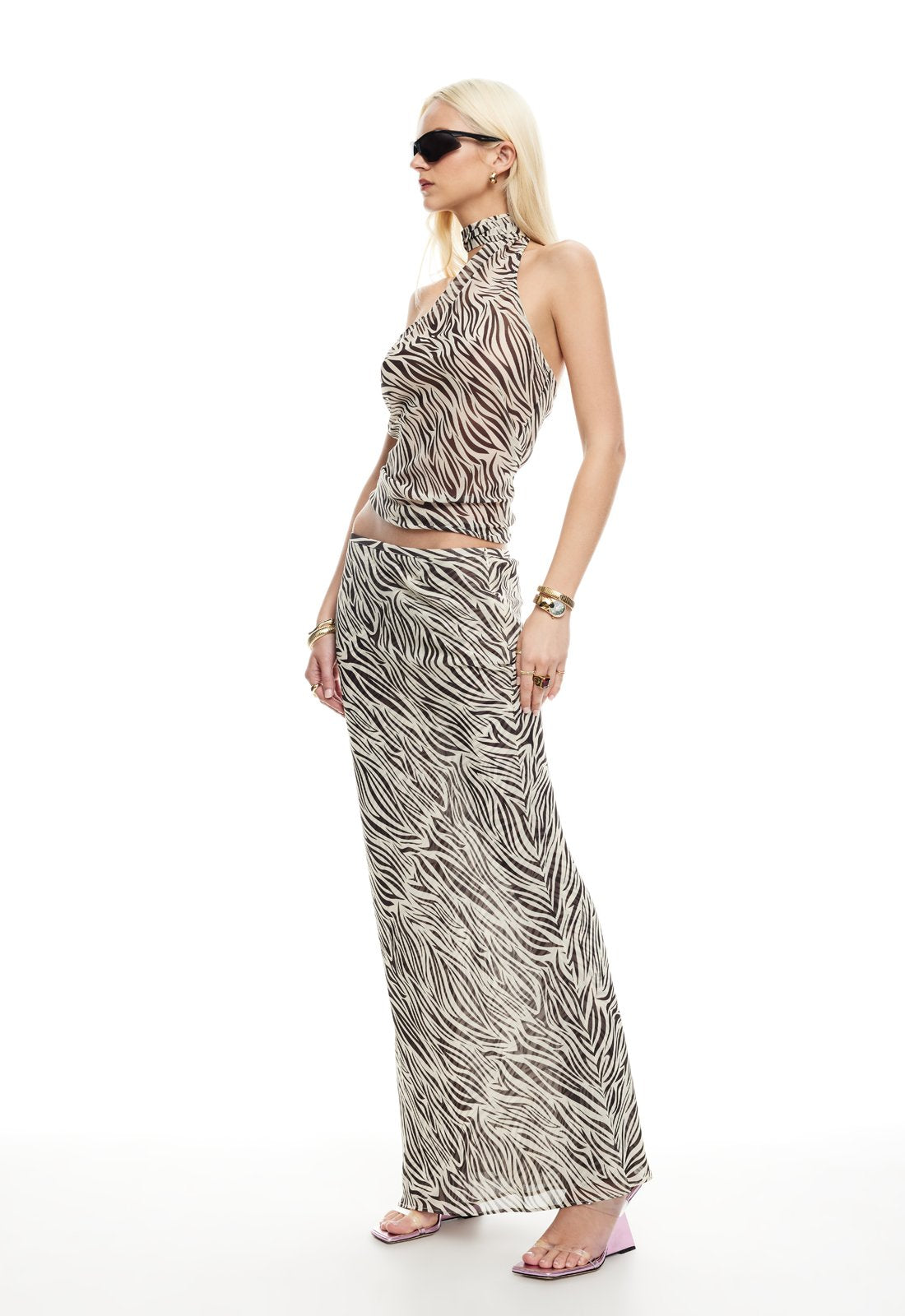 ENDLESS MAXI SKIRT - ZEBRA