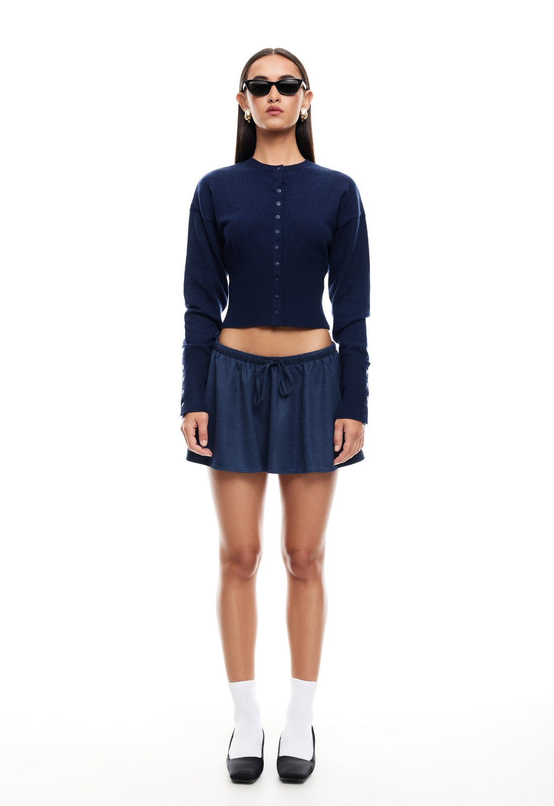 HEAD IN THE CLOUDS CARDIGAN - NAVY