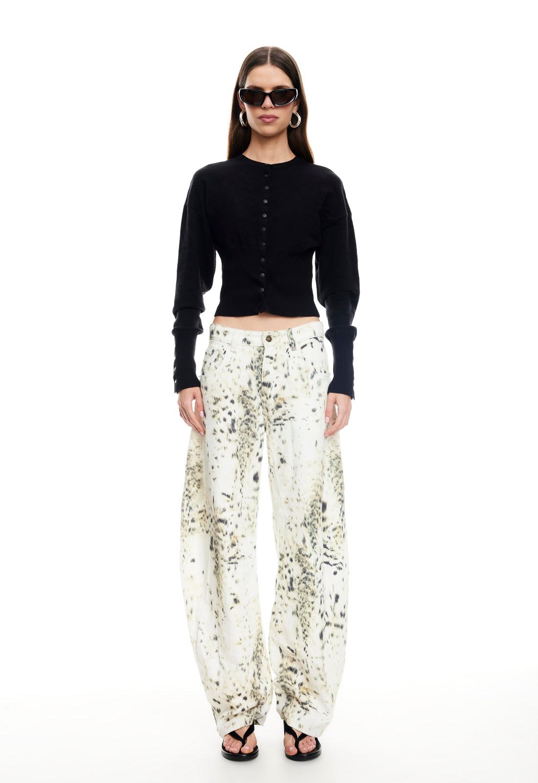 HEAD IN THE CLOUDS CARDIGAN - ONYX