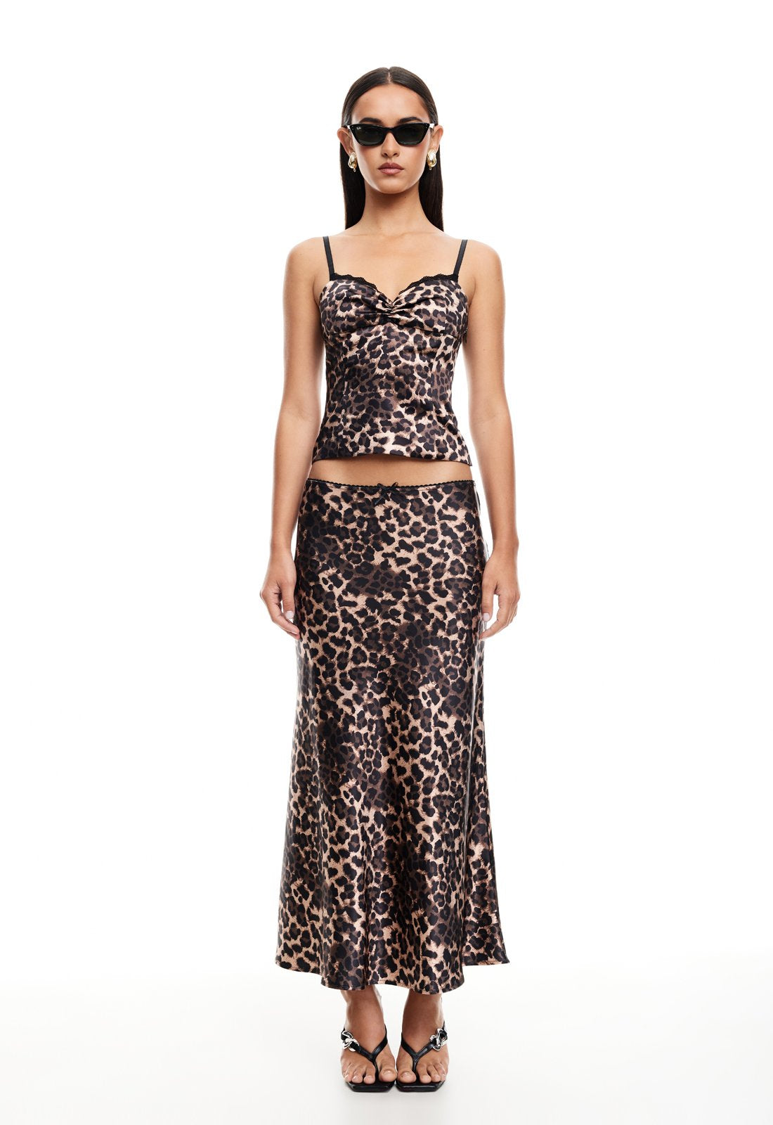 Leopard print maxi skirt 7.5 hotsell