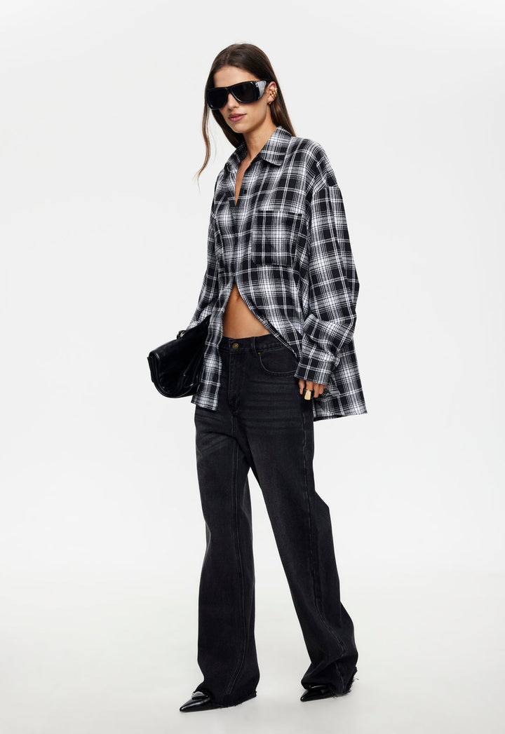 CLARITY SHIRT - PITCH PLAID
