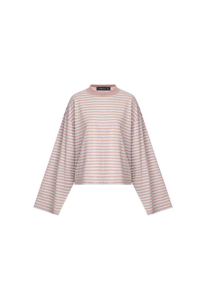 BLOOM LONG SLEEVE - MUTED PASTELS STRIPE