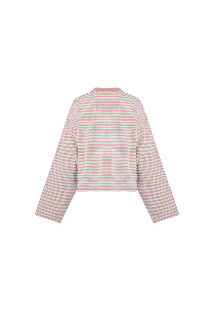 BLOOM LONG SLEEVE - MUTED PASTELS STRIPE