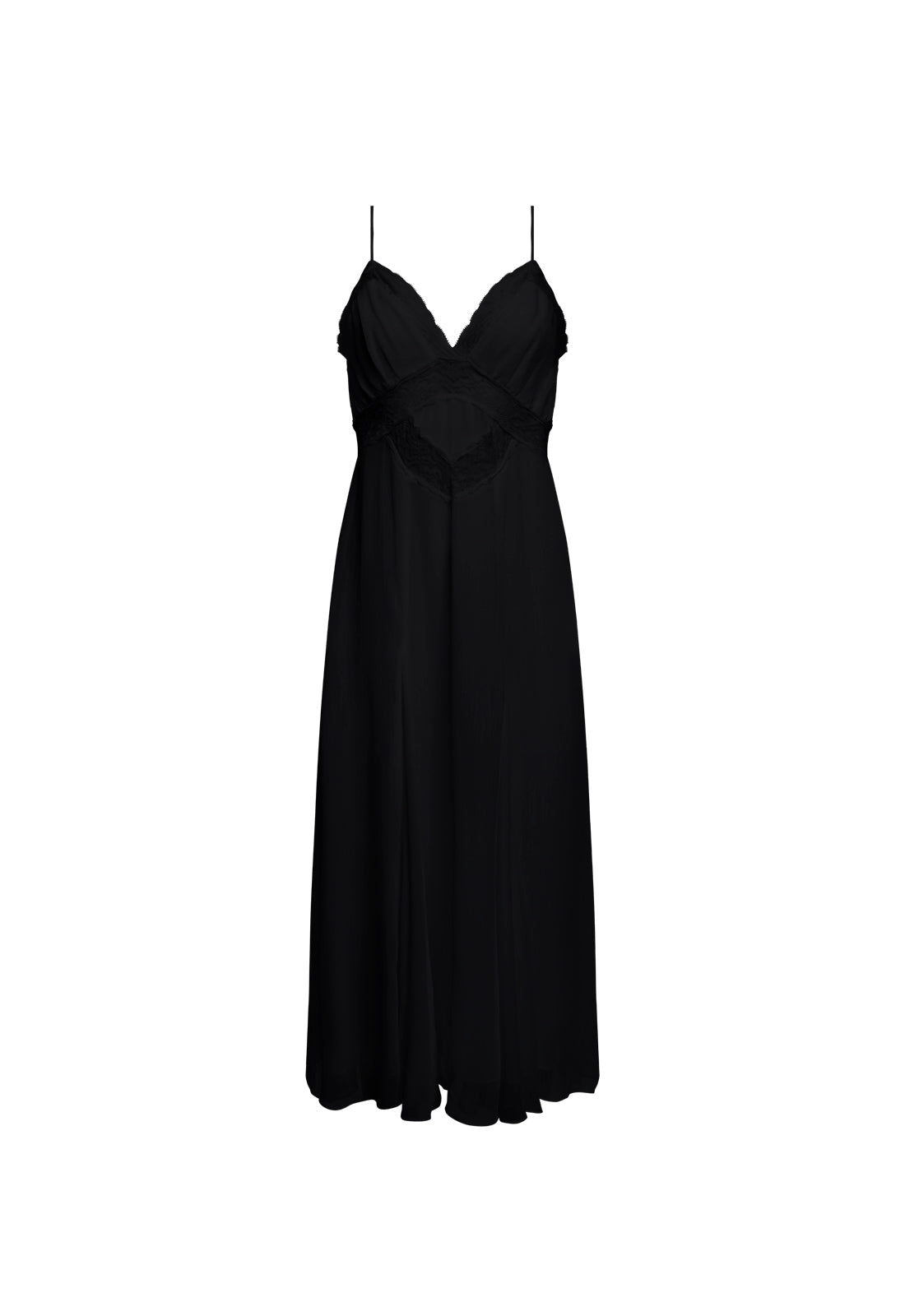 HARMONY MIDI DRESS - OBSIDIAN
