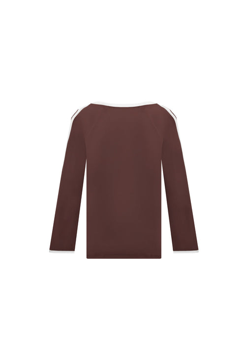 SPECTATE TOP LONG SLEEVE - COFFEE