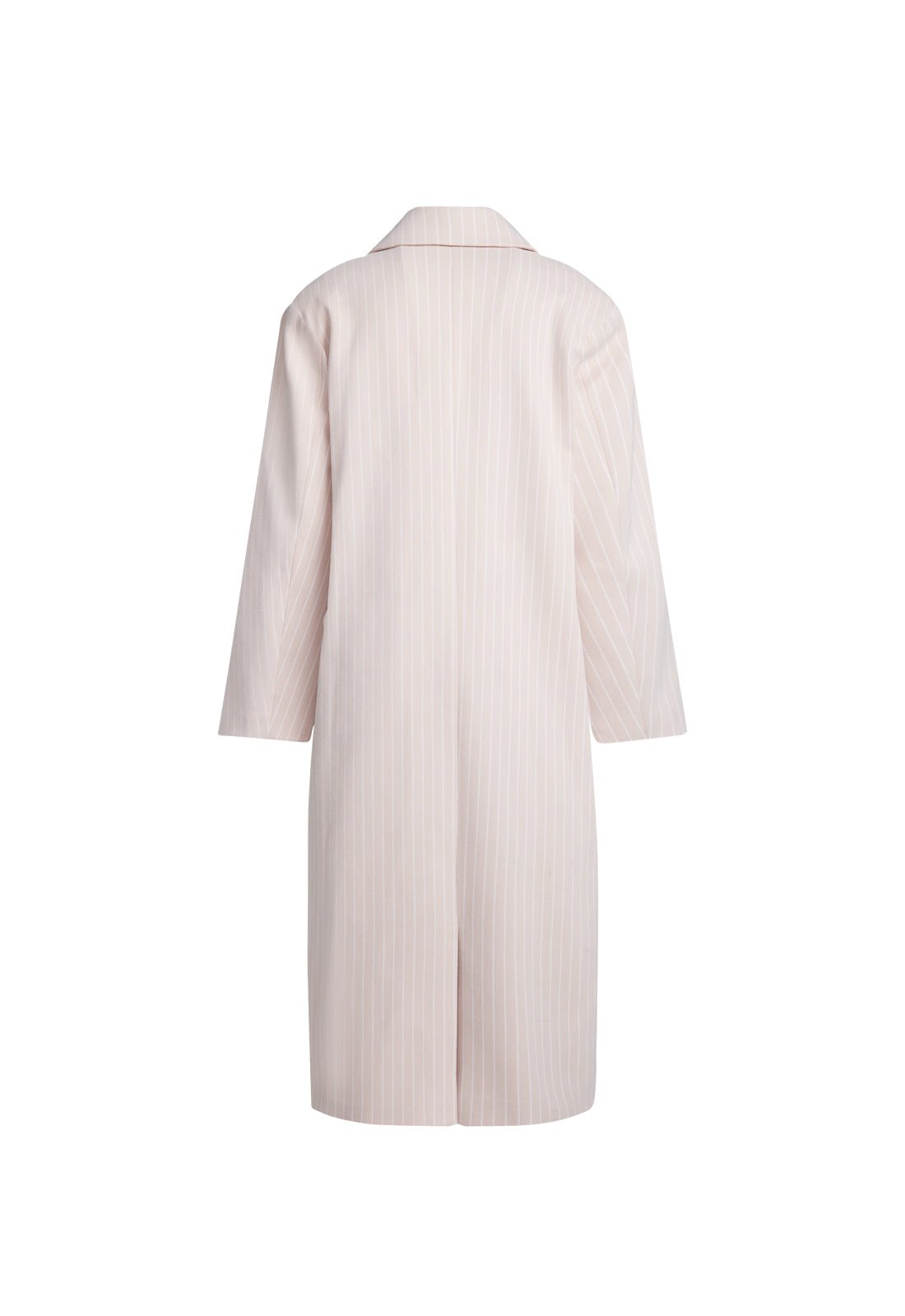 OLSEN COAT - BEIGE PINSTRIPE