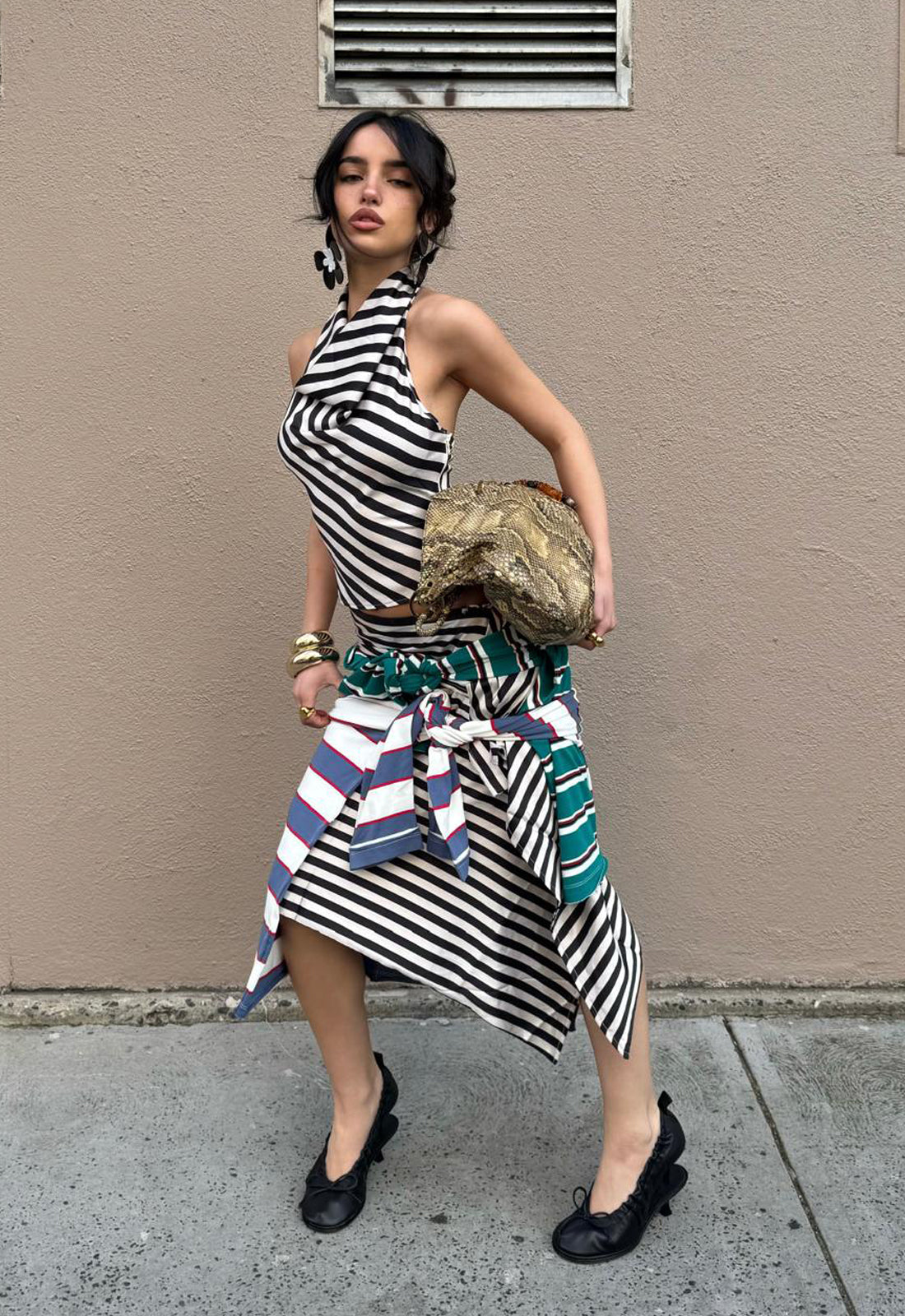 HERITAGE HALTER - CREAM STRIPE