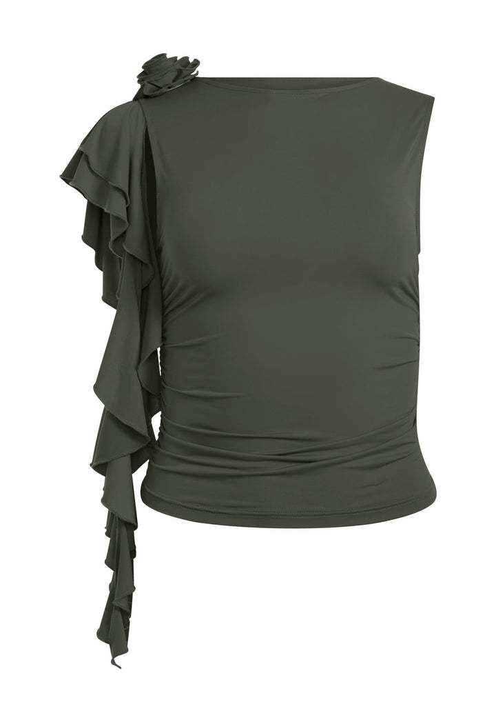 CARRIE TOP - KHAKI