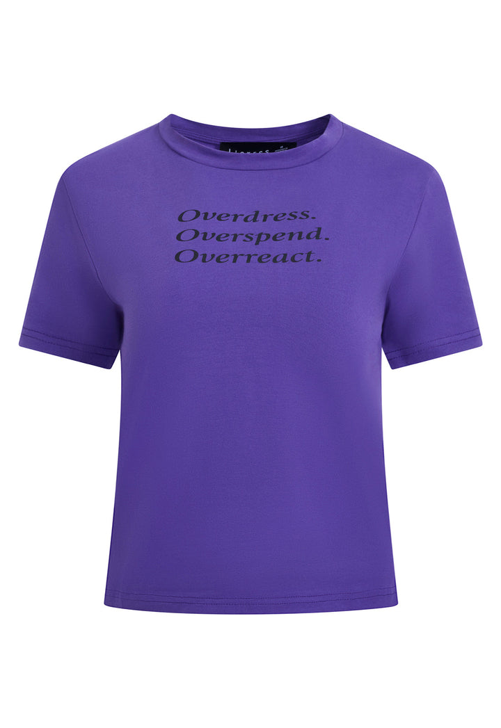 OVERDRESSED TEE - GRAPE