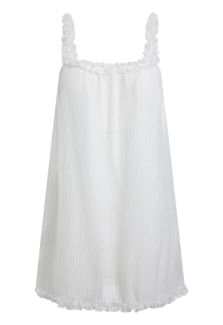 LOVE LETTERS MINI DRESS - VANILLA