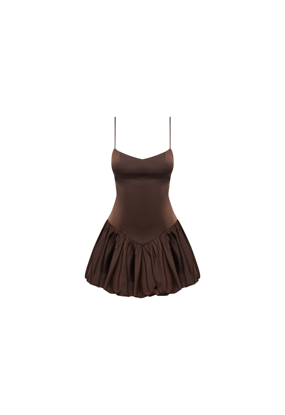 DOLLHOUSE MINI DRESS - COFFEE