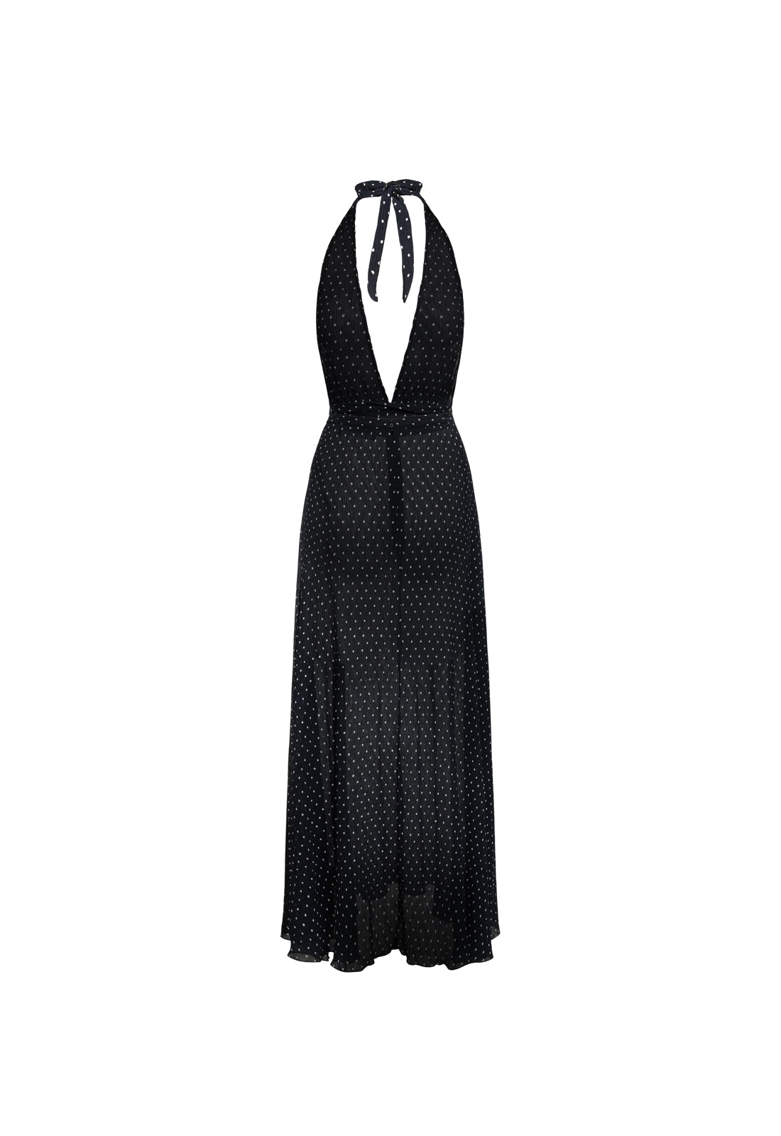 DISTRICT MAXI DRESS - ONYX POLKA