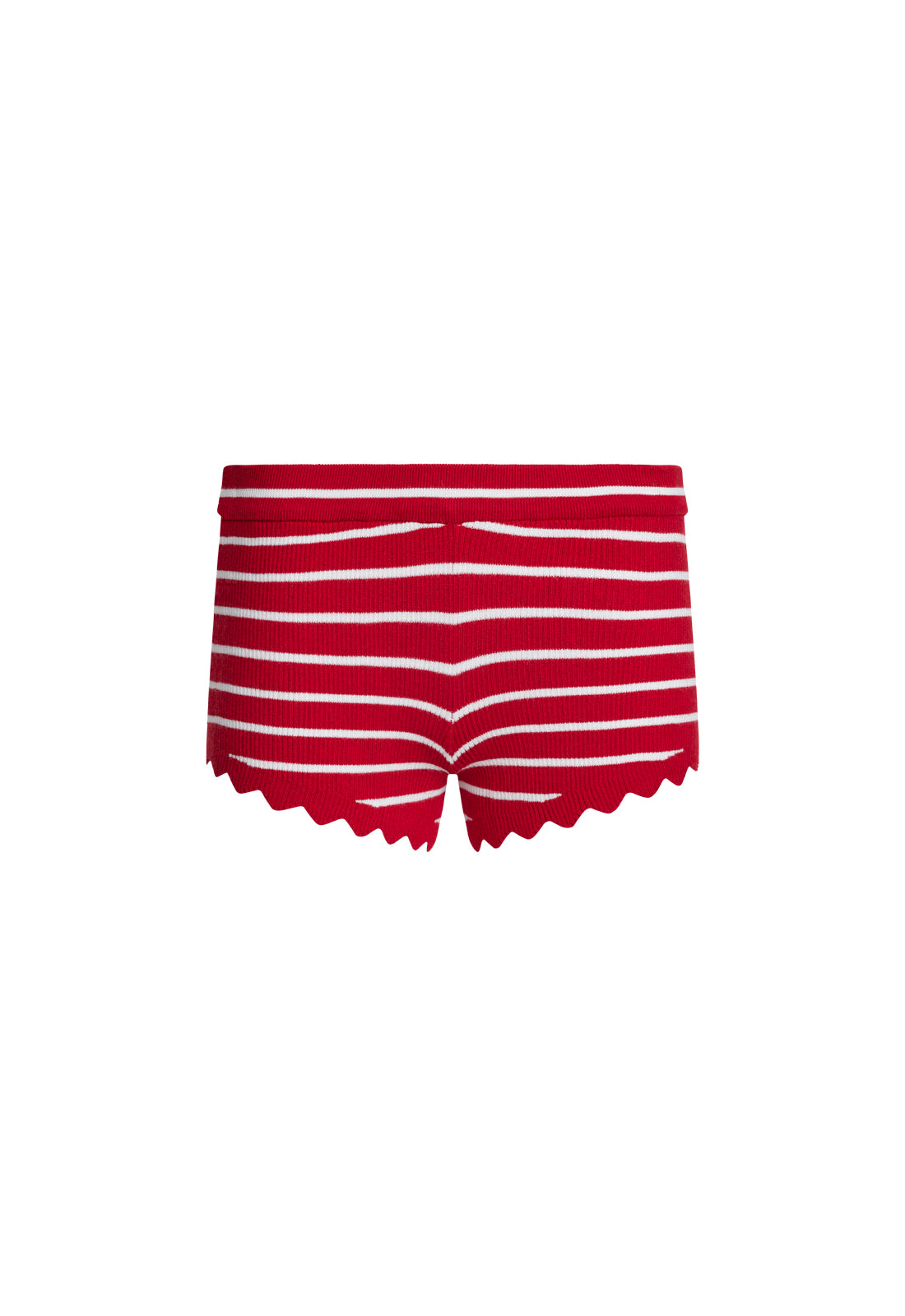 DOLLHOUSE KNIT SHORT - CRIMSON STRIPE