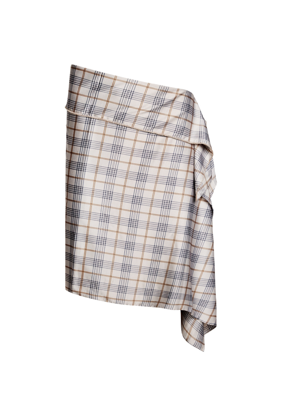 ALLURE MIDI SKIRT - BEIGE PLAID