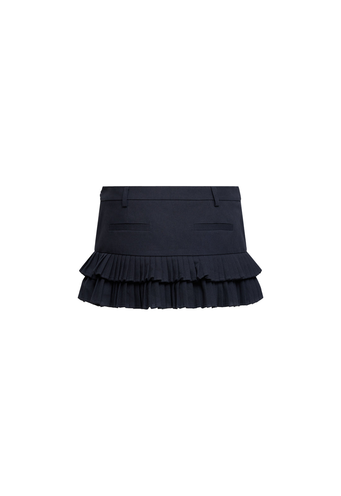 DOUBLE RUFFLE MINI SKORT - PETROL