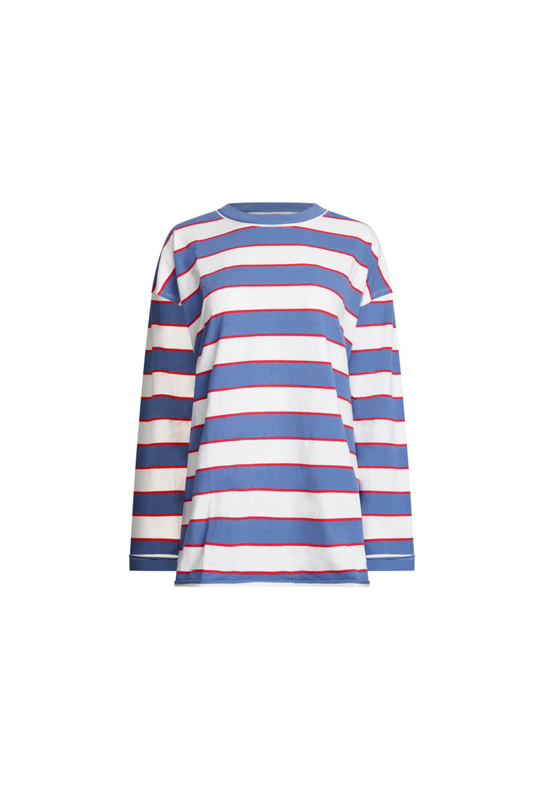 HORIZON LONG SLEEVE - DUSTY BLUE STRIPE LIONESS FASHION USA HORIZON LONG SLEEVE - DUSTY BLUE STRIPE LIONESS FASHION USA