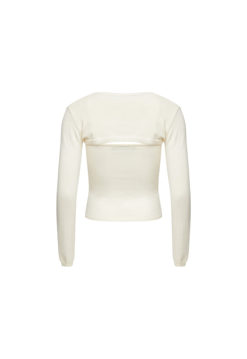 TROIS LONG SLEEVE - IVORY