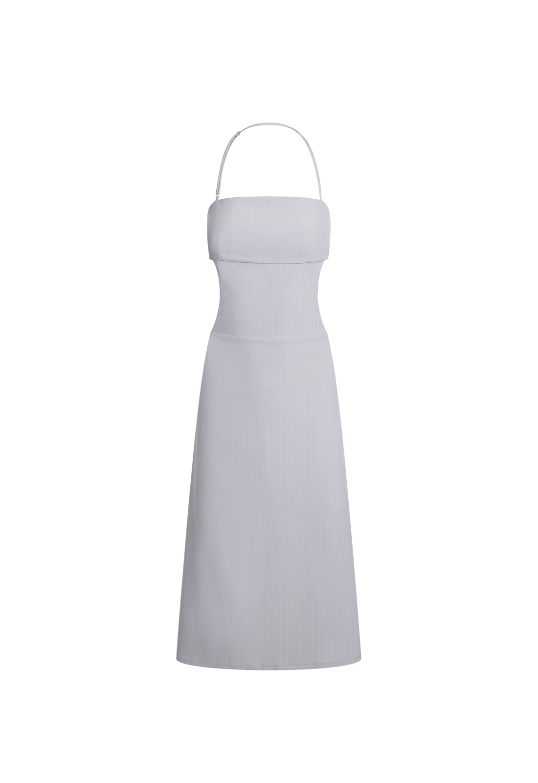 MOONLIT MIDI DRESS - LIGHT GREY PINSTRIPE - XS - Women's Women's Dresses - Lioness Fashion | AfterPay Available MOONLIT MIDI DRESS - LIGHT GREY PINSTRIPE - XS - Women's Women's Dresses - Lioness Fashion | AfterPay Available