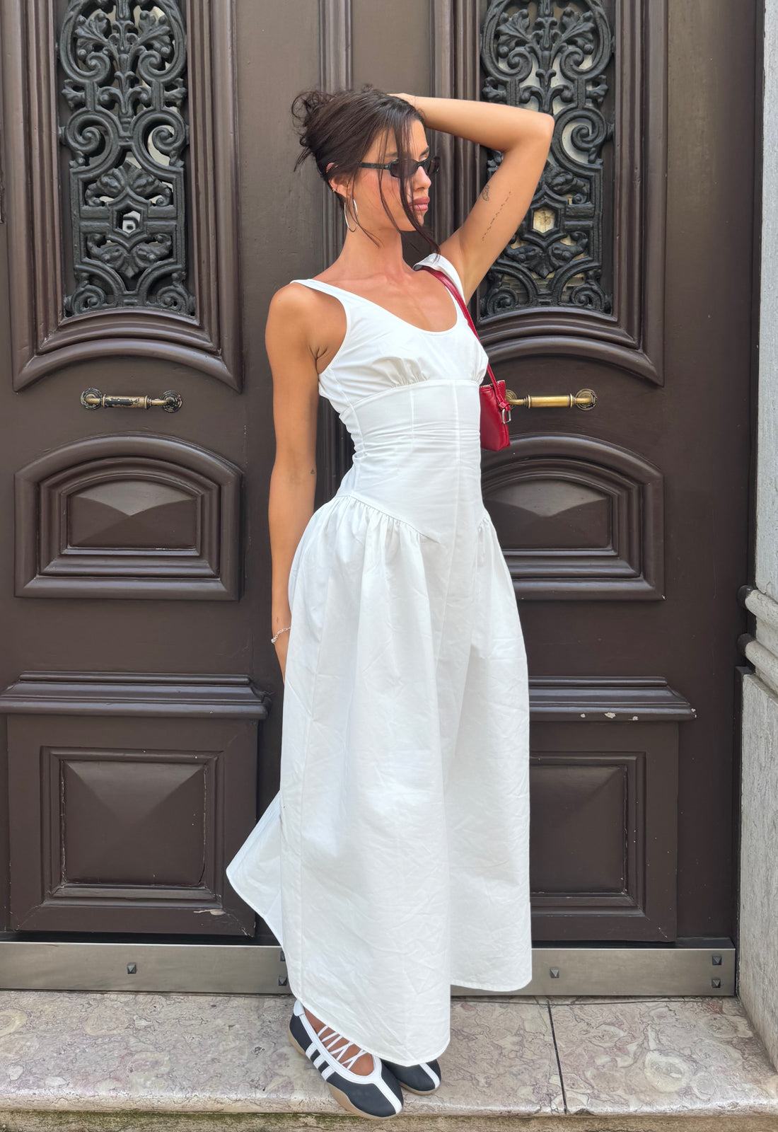 Luna Rosa Maxi Dress - Porcelain - XXS - Women's Women's Dresses - Lioness Fashion