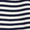 BLOOM SHORT SLEEVE - WHITE NAVY STRIPE