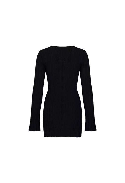COYOTE KNIT DRESS - ONYX