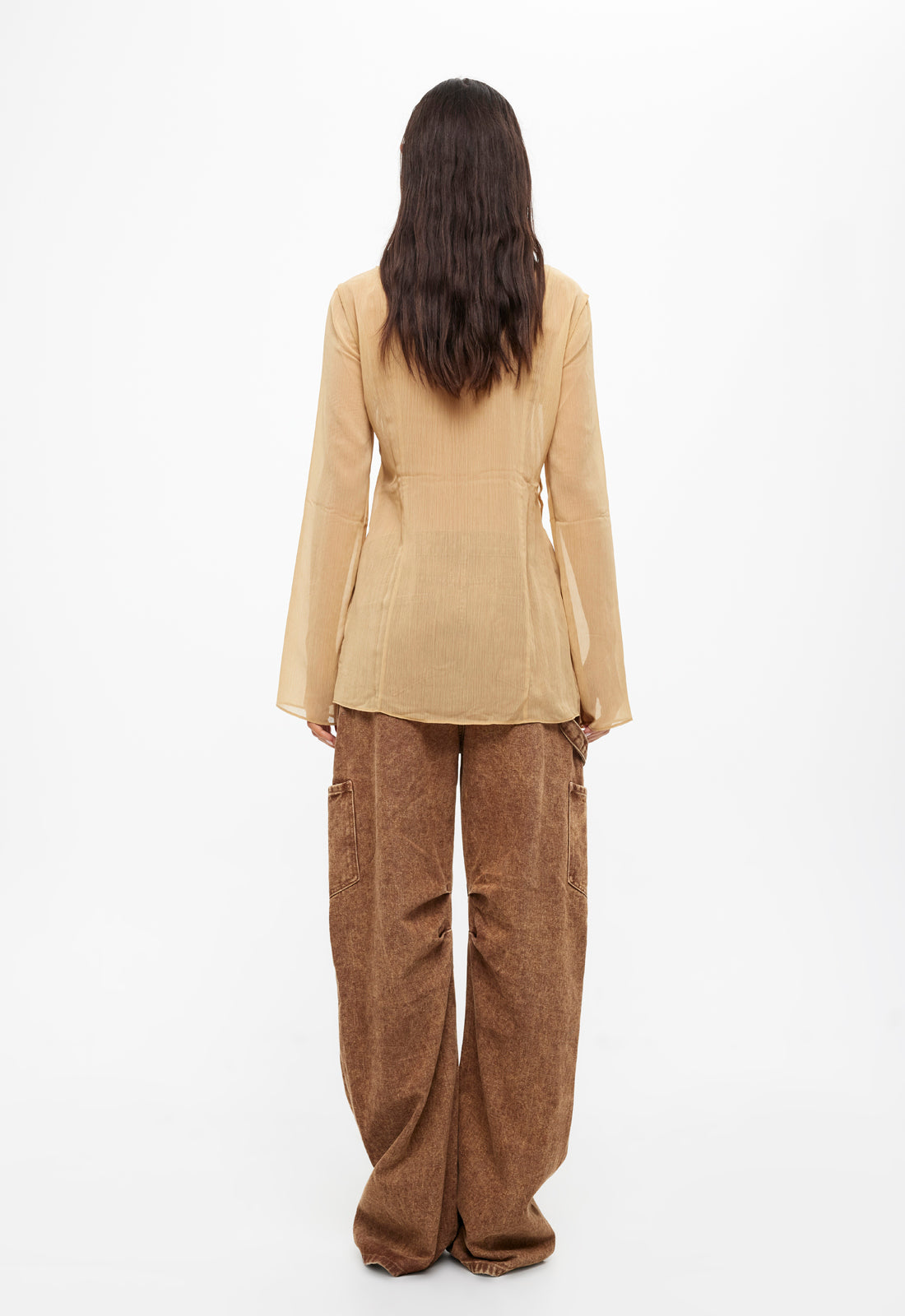 BARELY THERE TIE TOP - SAND