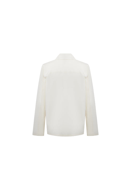 CHLOE TIE TOP - ECRU