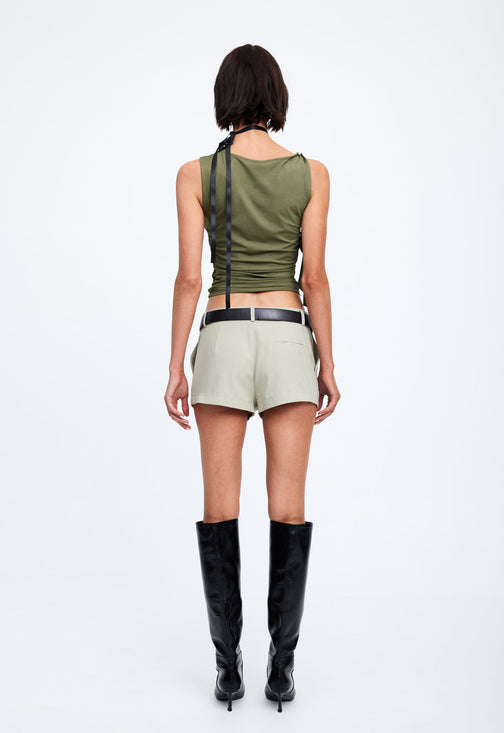 LION'S DEN MINI SHORTS - SAGE