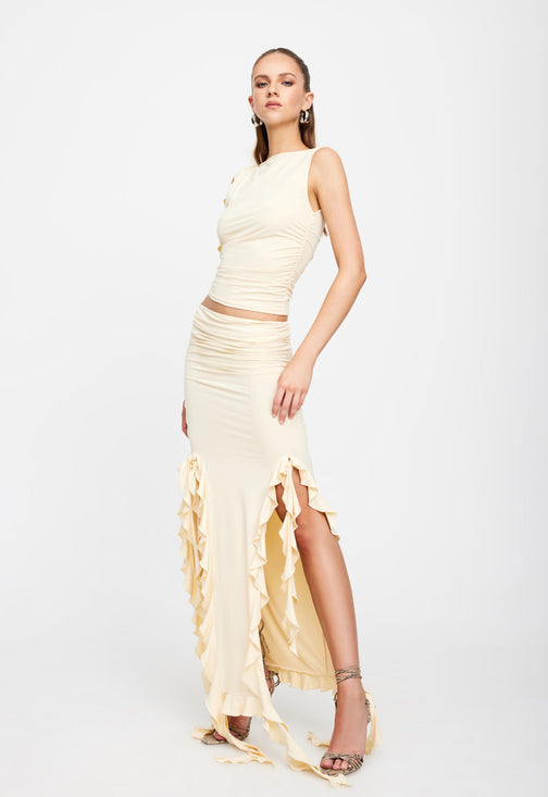 RENDEZVOUS SKIRT - CANARY