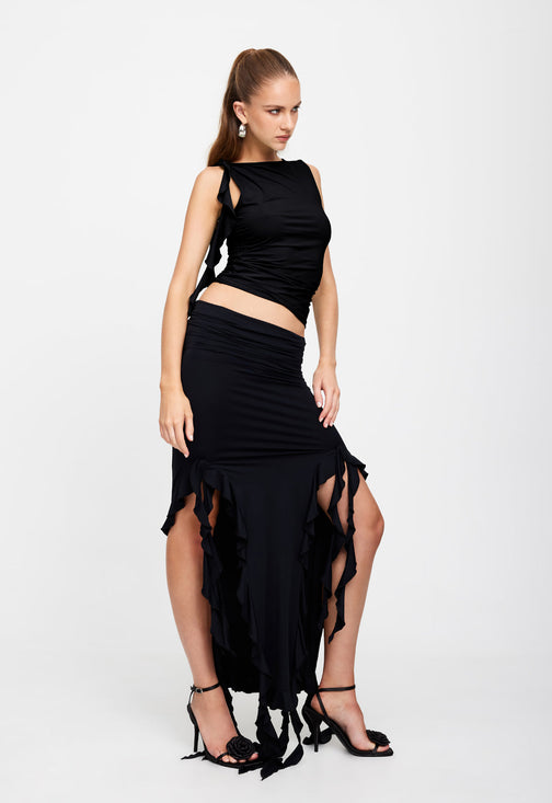 RENDEZVOUS SKIRT - BLACK