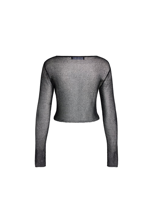 PALISADES LONG SLEEVE TOP - ONYX