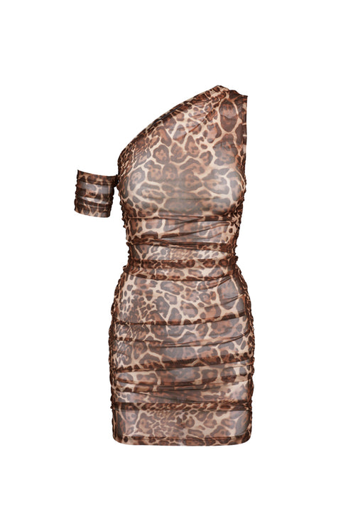 DIRTY DANCING MINI DRESS - LEOPARD