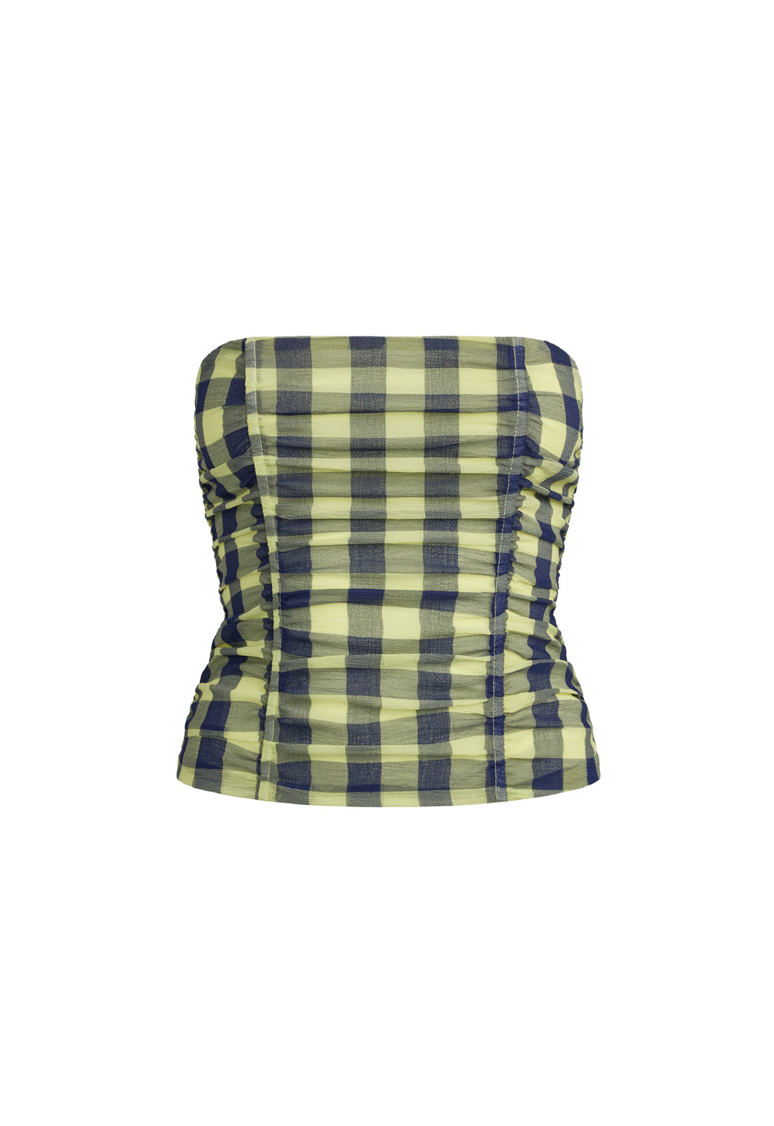 ISLAND BODICE - NAVY CHECK