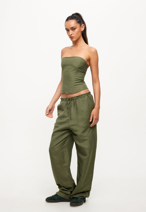 LA PALMA PANT - KHAKI