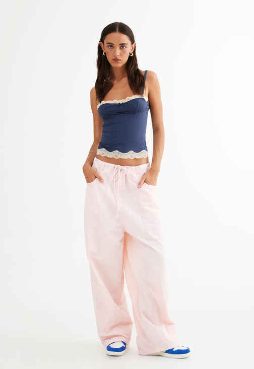 HILLS PARACHUTE PANT - BUBBLEGUM