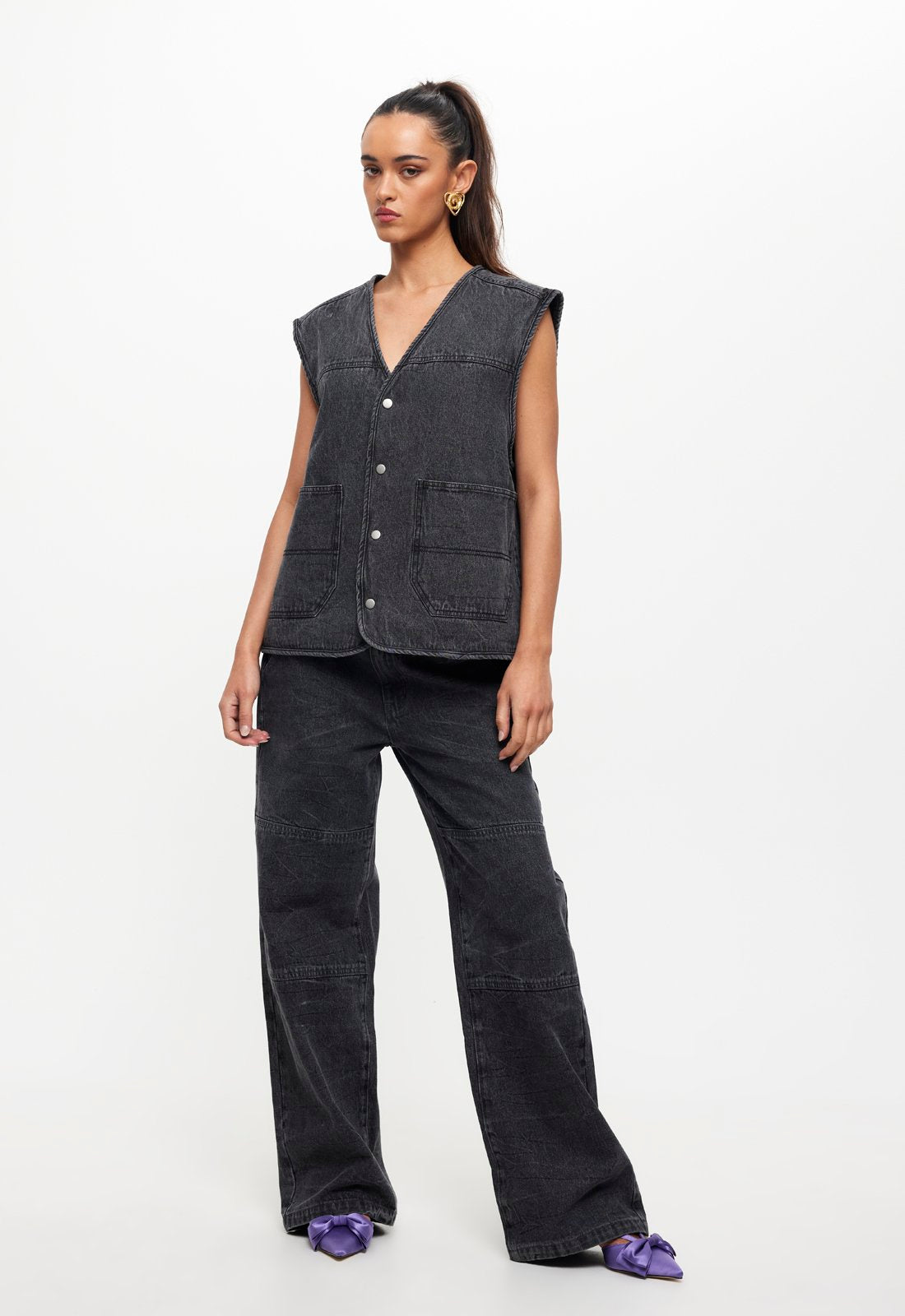 FREEDOM VEST - WASHED CHARCOAL