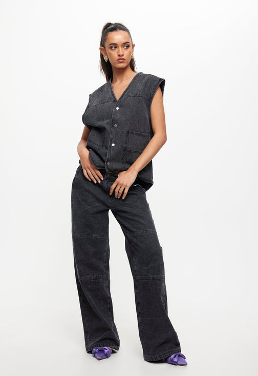FREEDOM VEST - WASHED CHARCOAL